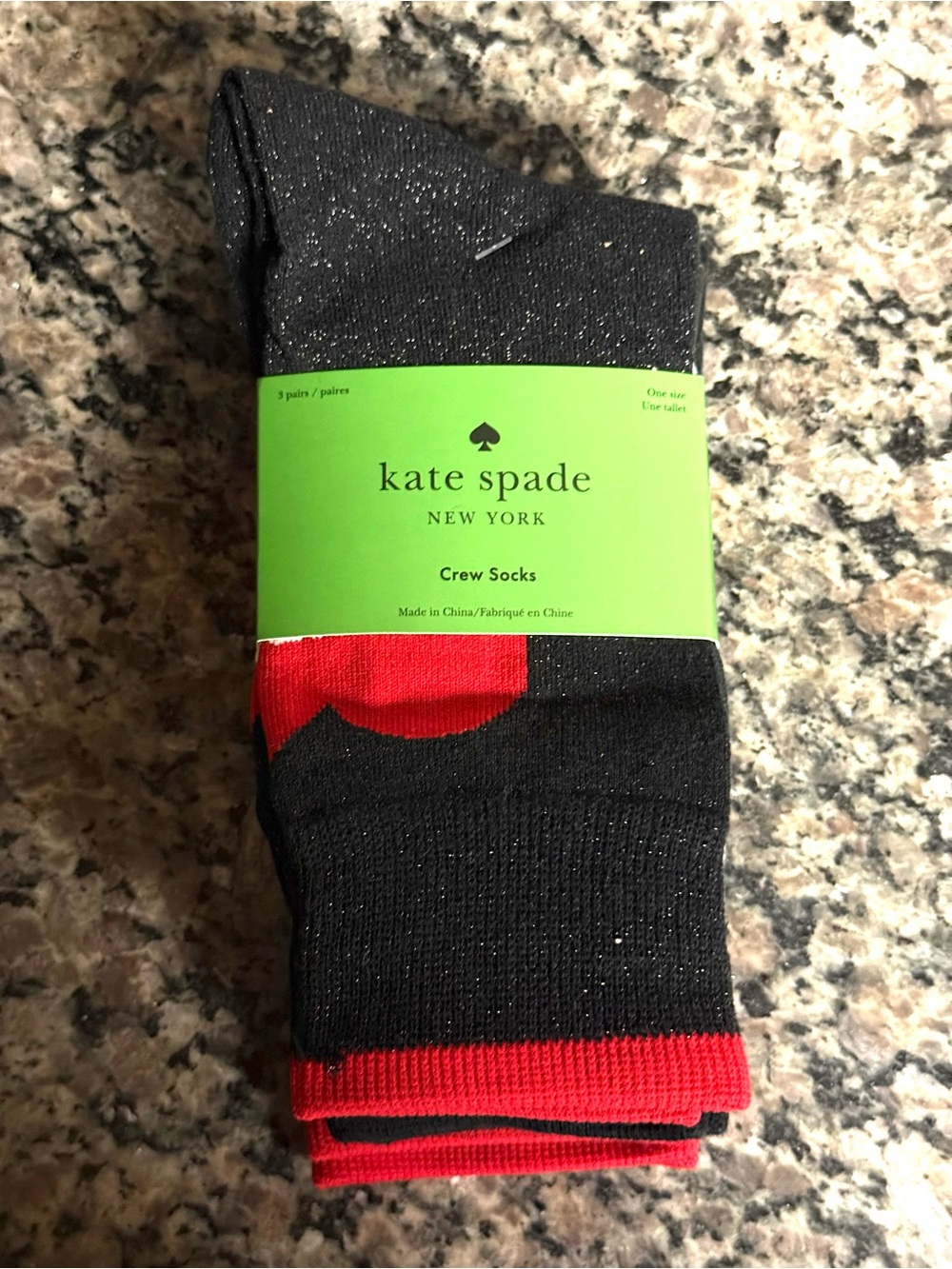 kate spade Crew Socks - 3 pair pack